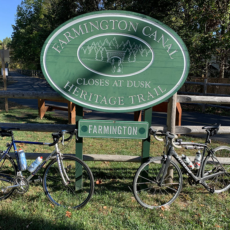 Nathan Julien's bike at Farmington Canal